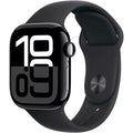 Apple Watch Series 10 (GPS) 42mm Jet Black Aluminum Case with Black Sport Band