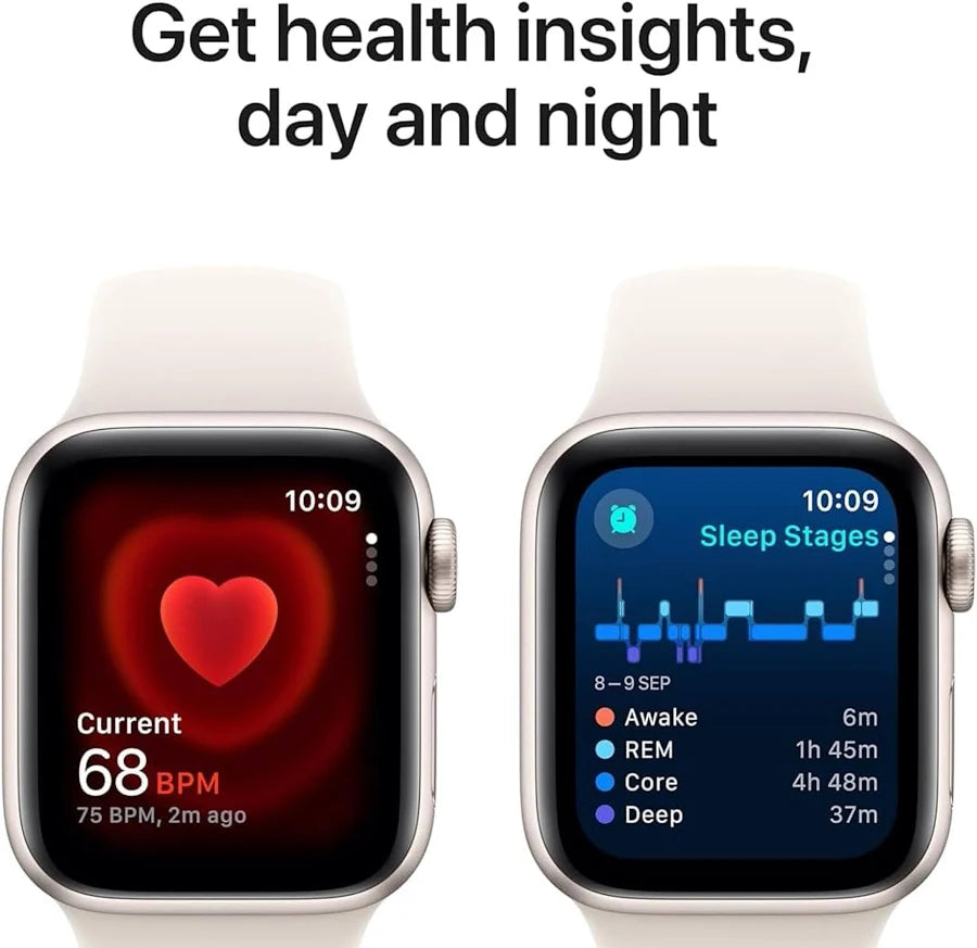 Apple Watch SE 2 44mm Starlight Aluminum Case with Starlight Sport Band